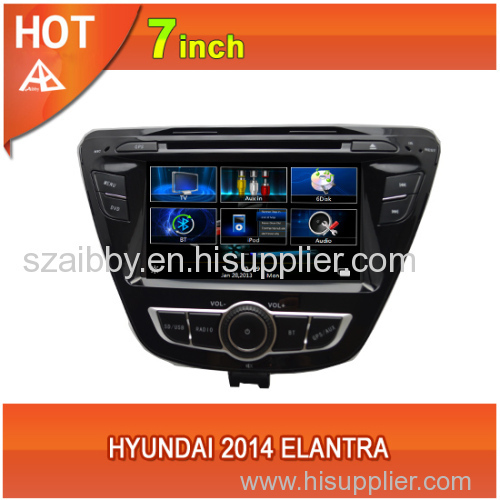 Hyundai 2014 Elantra car dvd player bluetooth ipod radio TV USB 3G Wifi canbus 8inch touchscreen steering wheel