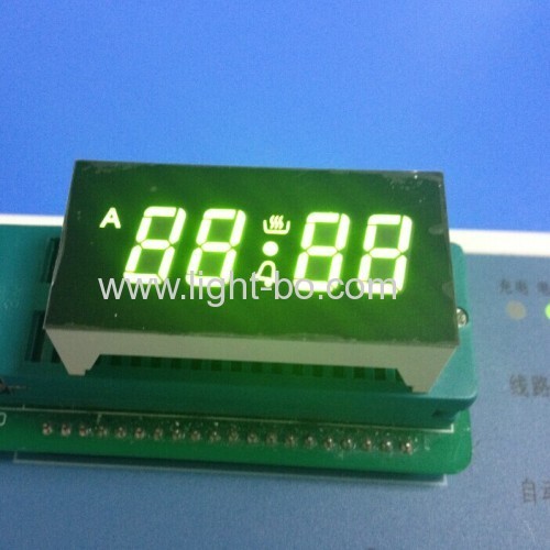 Custom super green7 segment led display for oven timer control