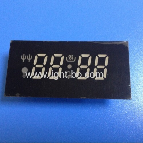 Custom super green7 segment led display for oven timer control