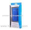 Blue Portable Ultra Thin Power Bank Aluminium Polymer lithium - ion