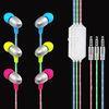 blue , green , red Light Up Earbuds Visible EL flowing durable Earphones