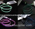 Visible waterproof LED Lightning Cable compatible charging cable for iphone 4