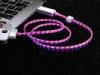 LED Light UP USB Charger Cable 30Pin Blue Visible for iPhone 4S