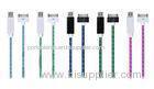 Green Sync LED Lightning Cable Lights Up USB Charger for iphone 5 / 5S / iTouch