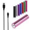 tube cylinder cell phone power bank 5600mah colorful metal mobile charger