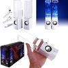 Mini LED USB water dancing speakers indoor musical for Computer