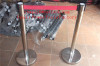 Stainless Steel Double Retractable Belt Q Up Stand