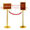 Stainless Steel A4 Frame for Retractable Belt Q Up Stand