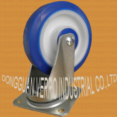 Industrial thermoplastic rubber elastomer swivel casters