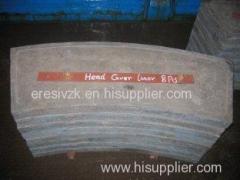 HRC52 High Cr White Iron Castings End Liners For Cement Mill Iron Casting