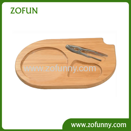 Bamboo nut serving tray sets