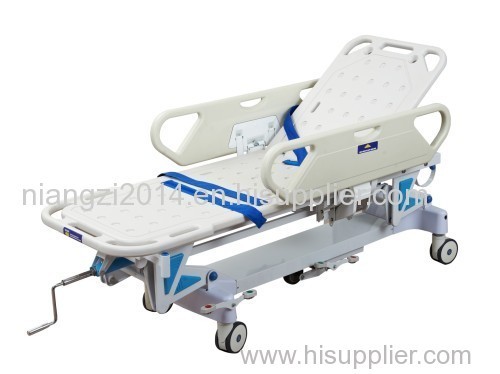 Luxurious Rise-and-fall Stretcher Cart Patient Transport Trolley four castors surgery connect cart