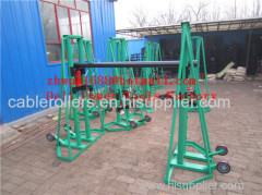 Cable drum trestles made of cast iron Jack towers