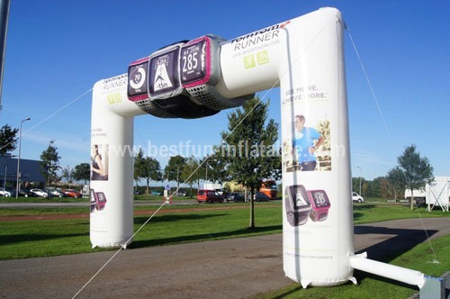 Inflatable archway for advertising