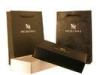 OEM Black NM 230g Personalized Paper Bags, Custom Carrier Bags With Logo