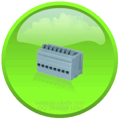 screwless combicon terminal block with dual row pins for wire to board connection for instrument and flowmeter connector