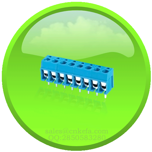 PCB terminal block with wire protector clamp for wire to panel connection