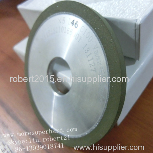 Resin bond diamond grinding wheels for PCD drill bits