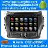 Ouchuangbo car head unit sat navi DVD player for with Hyundai IX45 santa Fe 2013-2014 GPS navigation