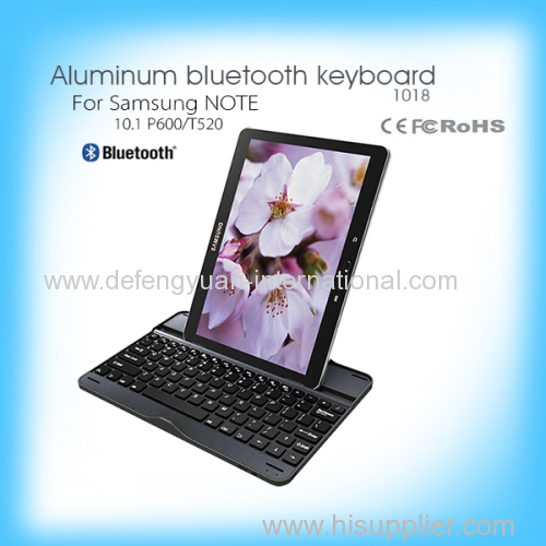 Removable Bluetooth slim Aluminum Keyboard for samsung note 10.1 P600/T520