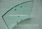 Low E Commercial Curved Tempered Glass For Skylight , Color Glazed , Heat Strengthened