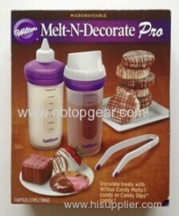 2014 New Hot Wilton Melt N Decorate Pro silicone candy decorating set