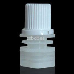8.6mm PP/PE resealable PP/PE resealable plastic nozzle with cap for Doypack