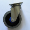 Grey industrial rubber casters