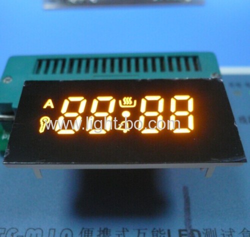 Custom super green7 segment led display for oven timer control