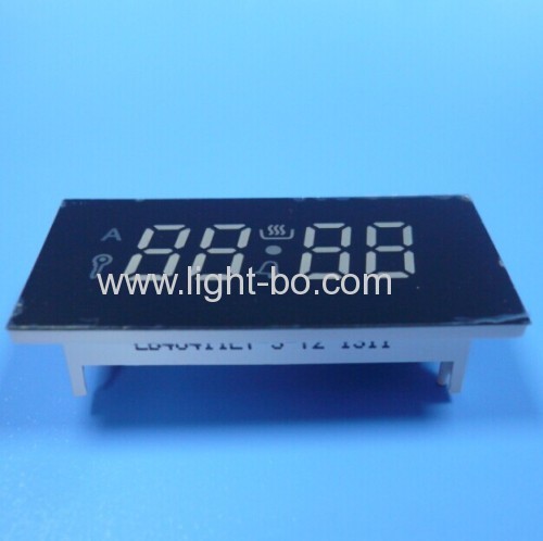 Custom super green7 segment led display for oven timer control