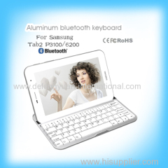 OEM design Aluminum Bluetooth Keyboard for samsung tab2 P3100 6200