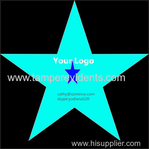 high quality custom self adheisve logo sticker