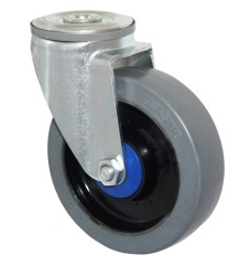 5 inches grey rubber casters and wheels