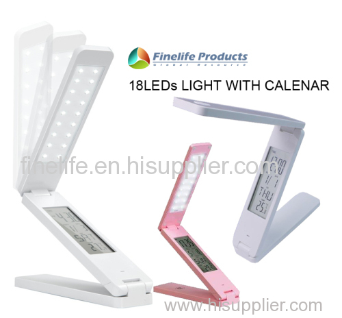 Hot Sale Ultrathin Foldable LED Light with Calendar dispaly