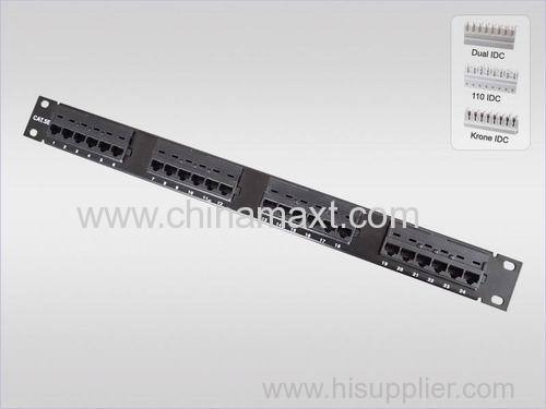 CAT5E & CAT6 UTP 24Port Patch Panel