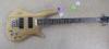 Elm Electric Bass Instrument With 2 Humbucker Pickups , Nickel Plated
