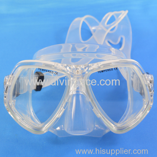 Tempered lenses glass diving mask scuba diving mask