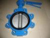 DN50 / DN100 Stainless Steel Lug butterfly valve with DIN or ANSI flange , Metal seated