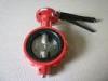 Red 2 Inch - 12 Inch Indstrial Butterfly Valves for Water , Air , Steam PN 16 PN25