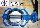 Aluminum Iron / SS 304 Wafer Butterfly Valves with EPDM , PTFE , NBR Seat 4 Inch DN 1200