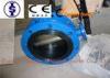 Ductile Iron / Cast Iron / WCB Wafer Butterfly Valves , Lever or Gear Flange Butterfly Valve