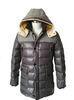 Fashionable Sport Fur Hooded Down Coat Windproof Down Jacket