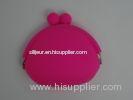 Green Silicone Coin Purse Handbags Waterproof With Debossed