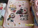 cartoon Antistatic Soft Polyester Baby Blanket Woven Blankets For Hotel / Home