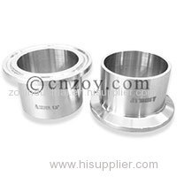 Source hygienic fittings Chinese manufacturer for Ferrule Adapter with all surfaces finished and edges rounded for Food