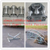 Cable roller galvanized Cable roller with ground plate