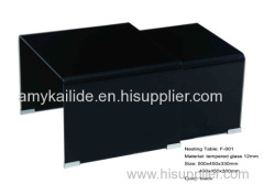 black nesting table(coffee table)