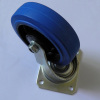 Elastic rubber swivel casters