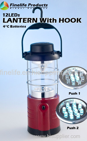 12 leds lantern with hook