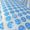 Custom Water Proof Self Adhesive Round QC/QA PASSED Quality Control Labels and Calibration Labels